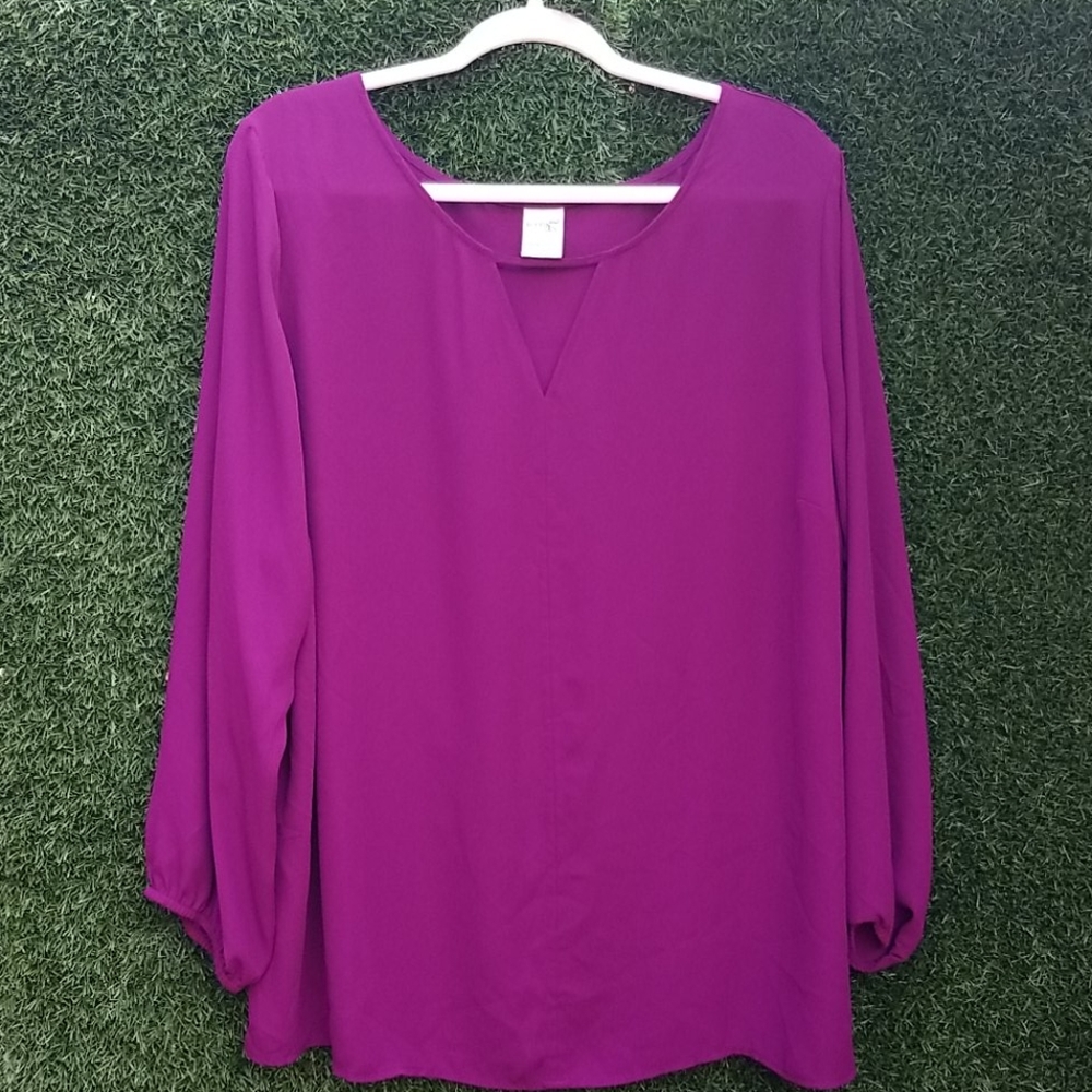 Plum Plus Blouse